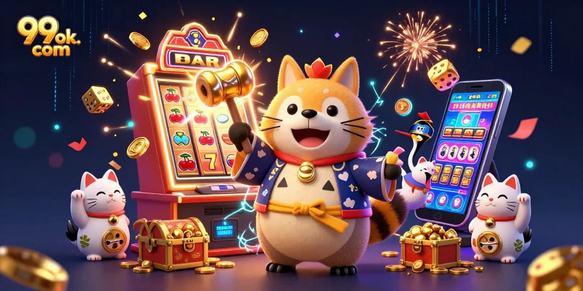 Win big at 99ok. com with vibrant 3D characters and exciting casino game elements.