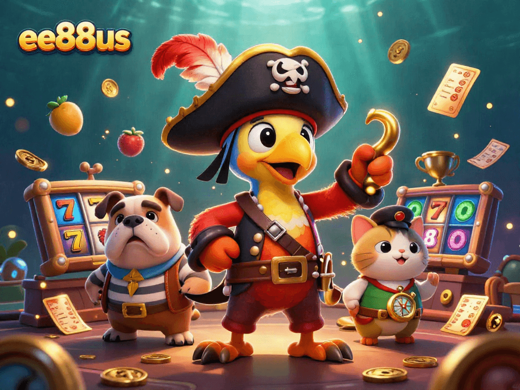 Engage in thrilling casino adventures with ee88us featuring vibrant 3D illustrations of unique characters.
