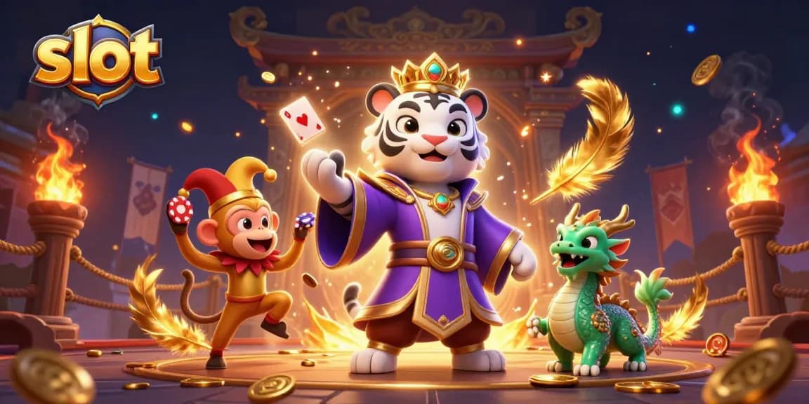 Slot menghadirkan harapan baru dengan harimau putih dan monyet emas dalam ilustrasi menarik.