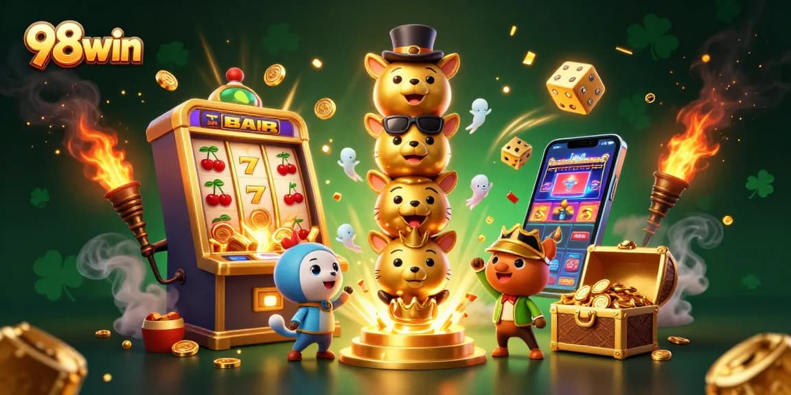 Win big at 98win with an exciting jackpot explosion and vibrant casino elements!