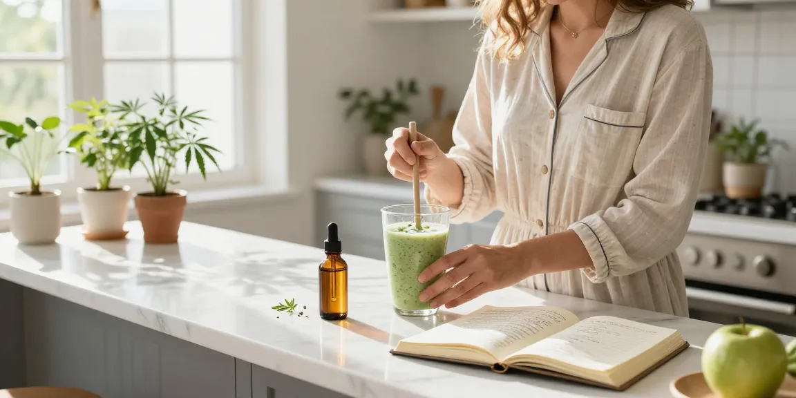 Ministry of Cannabis: Hochwertiges CBD-Öl in sonnigem Morgenritual für natürliche Wellness.