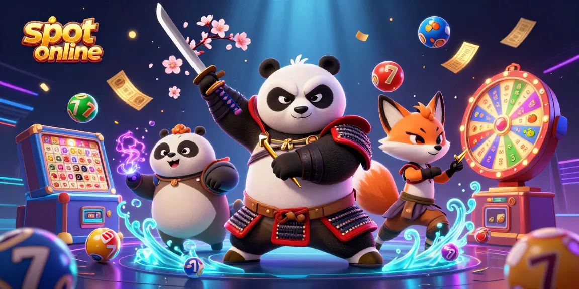 Engage in thrilling slot online adventures with vibrant 3D cartoon characters and casino elements.