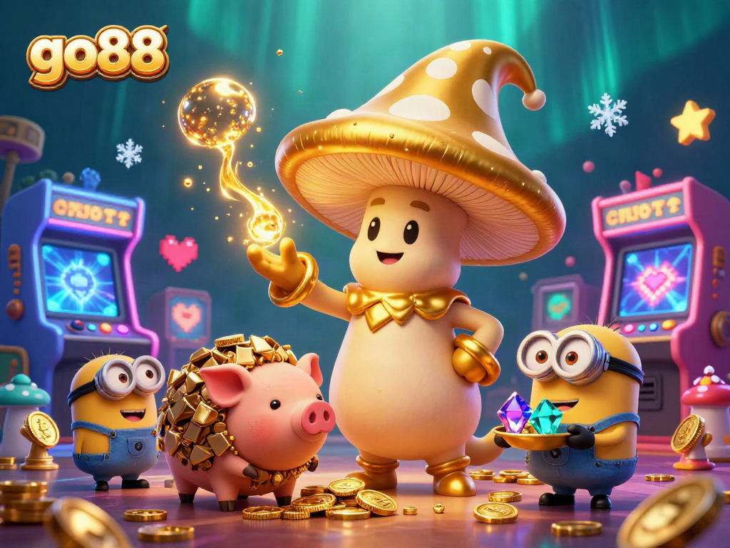 Engage with go88's vibrant gaming universe featuring golden wizard magic and treasure-hunting elements.