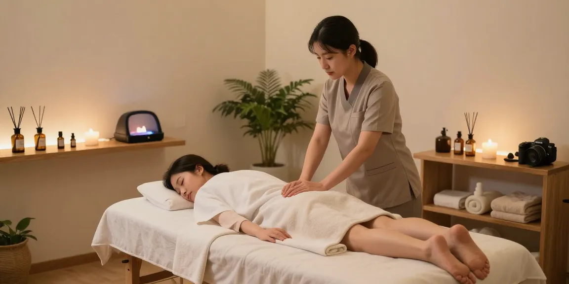 Experience soothing 대구마사지 in a tranquil spa setting with essential oils and calming ambience.