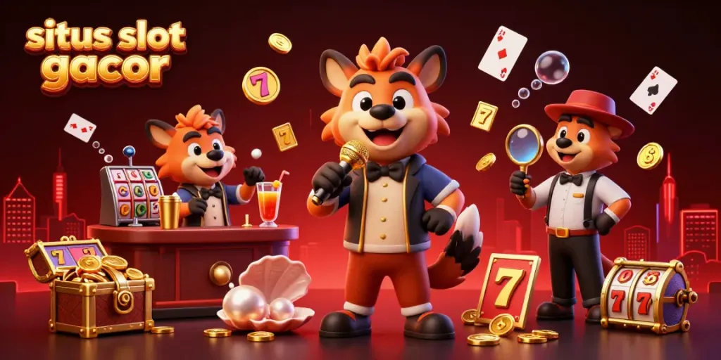 Menangkan di situs slot gacor dengan suasana kasino lucu dari hyena yang jadi komedian.