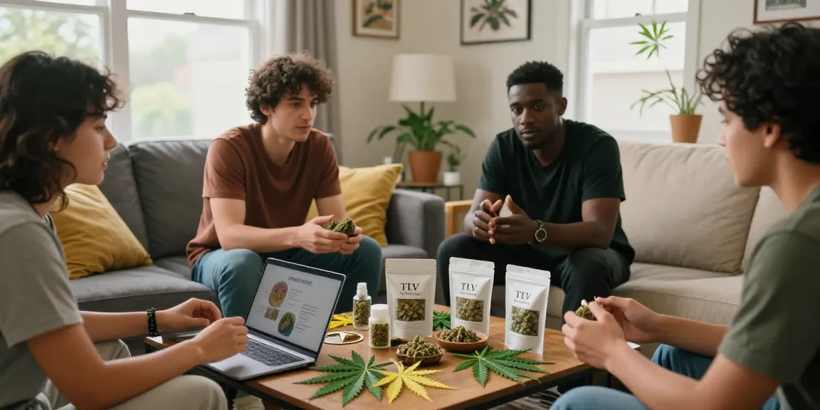 Exploring premium hash Canada products at TLV Finest Budz online dispensary with friends.