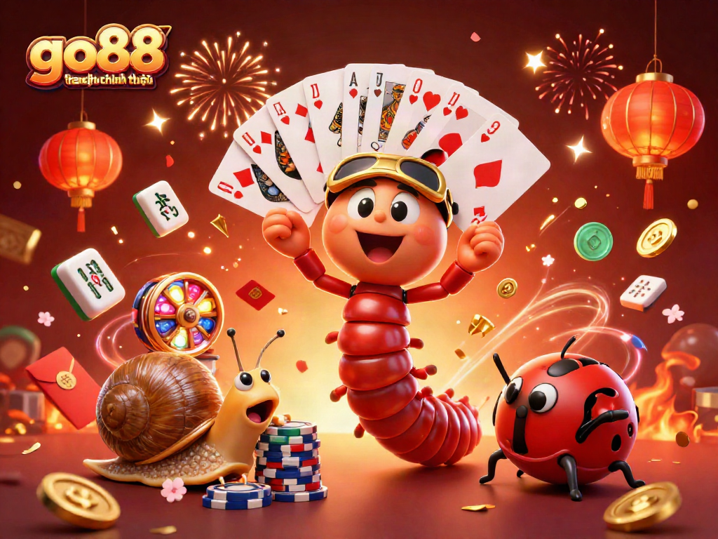 Win big at go88 trang chu chinh thuc with our carnival-style casino illustration featuring vibrant gaming elements.