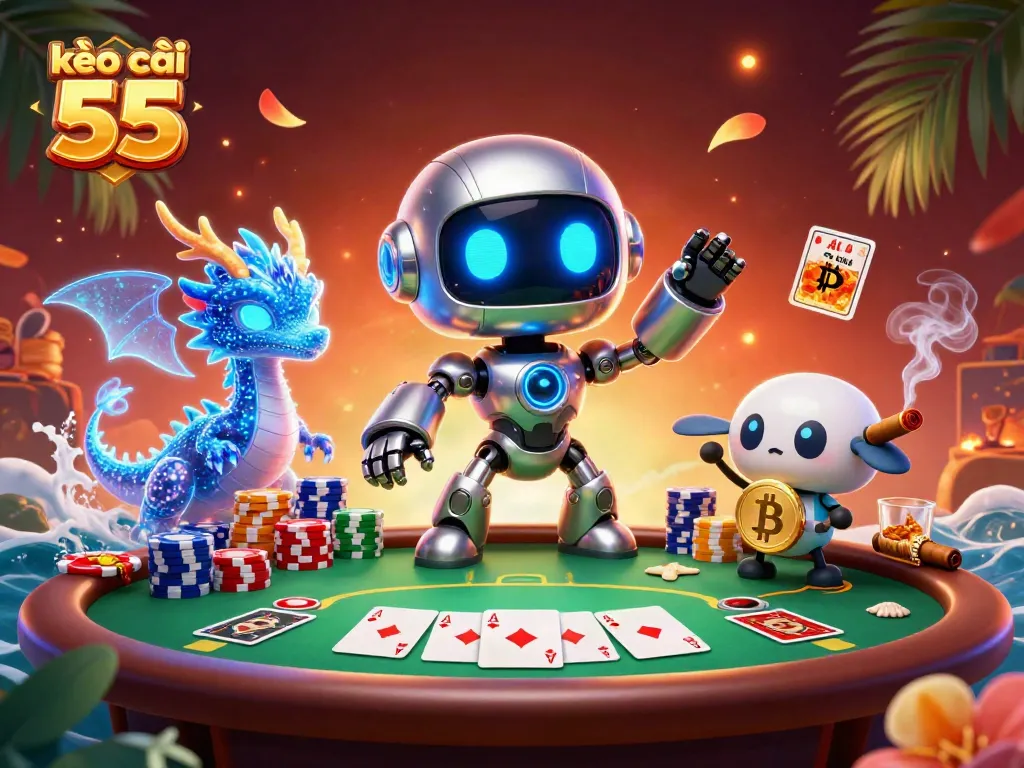Experience thrilling betting action with kèo nhà cái 55 in a vibrant casino scene overflowing with excitement.
