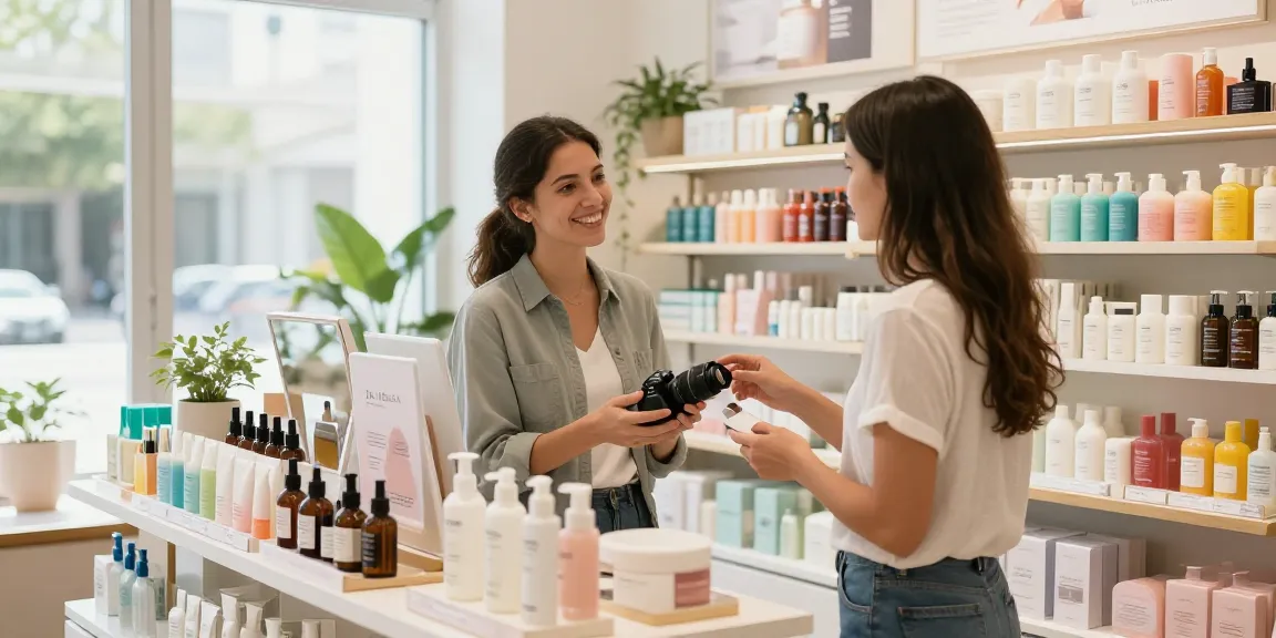 Glow House biedt deskundig advies over Dr. Althea huidverzorgingsproducten in een moderne winkel.