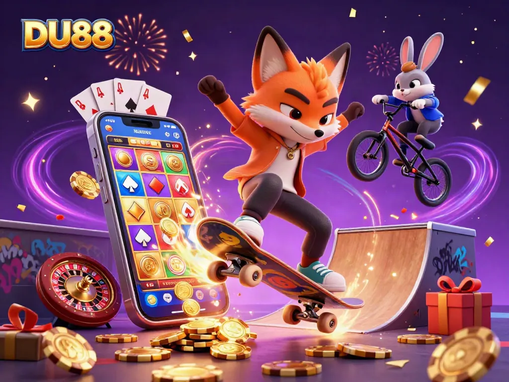 Unleash your gaming potential with DU88 – featuring dynamic casino excitement and vibrant colors.