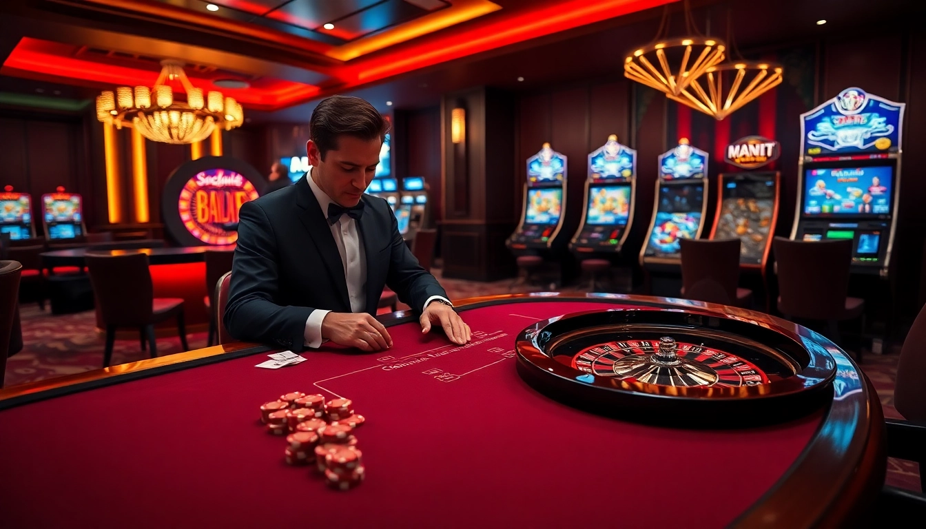 Professional gambler strategizing at a casino table while enjoying Socolive's streaming options in the background.