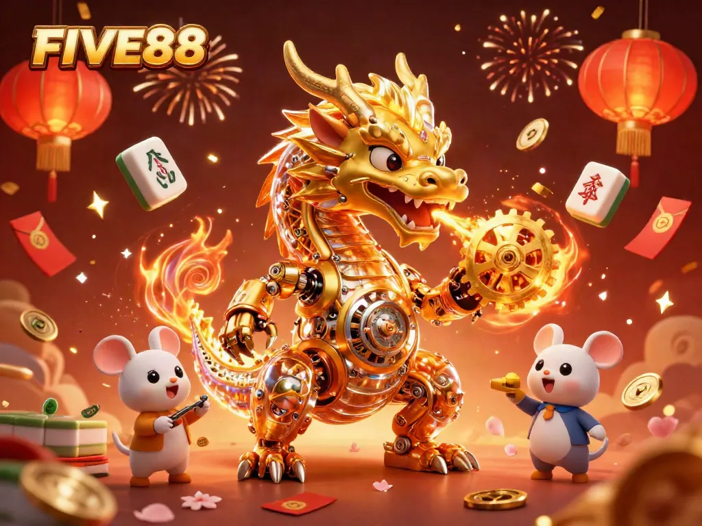 Win big with FIVE88 in a vibrant 3D casino fantasy filled with luck and excitement
