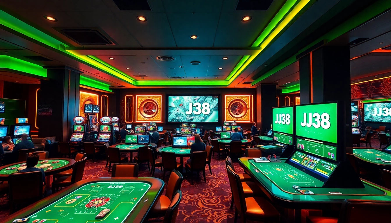Experience the thrill of BJ38 online gaming with immersive visuals and vibrant atmosphere.