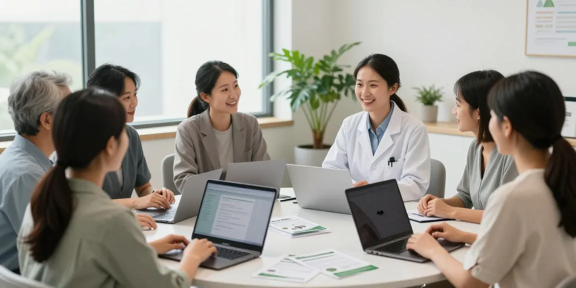 Patients consulting for their OK MMJ card in a welcoming medical office.