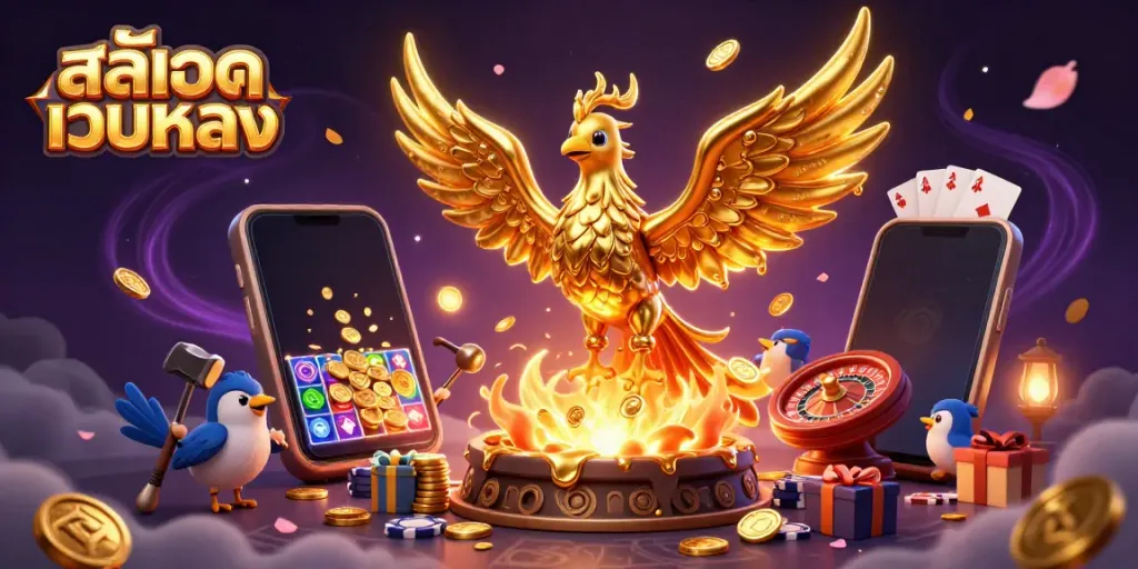 Experience สล็อตเว็บตรง with a molten gold phoenix and dynamic gameplay elements.