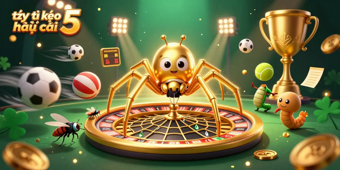Engage with tỷ lệ kèo nhà cái 5 in a vibrant 3D sports betting scene filled with action.