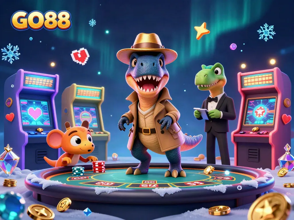 Engage in thrilling gameplay at GO88 with animated card counters and poker pits.