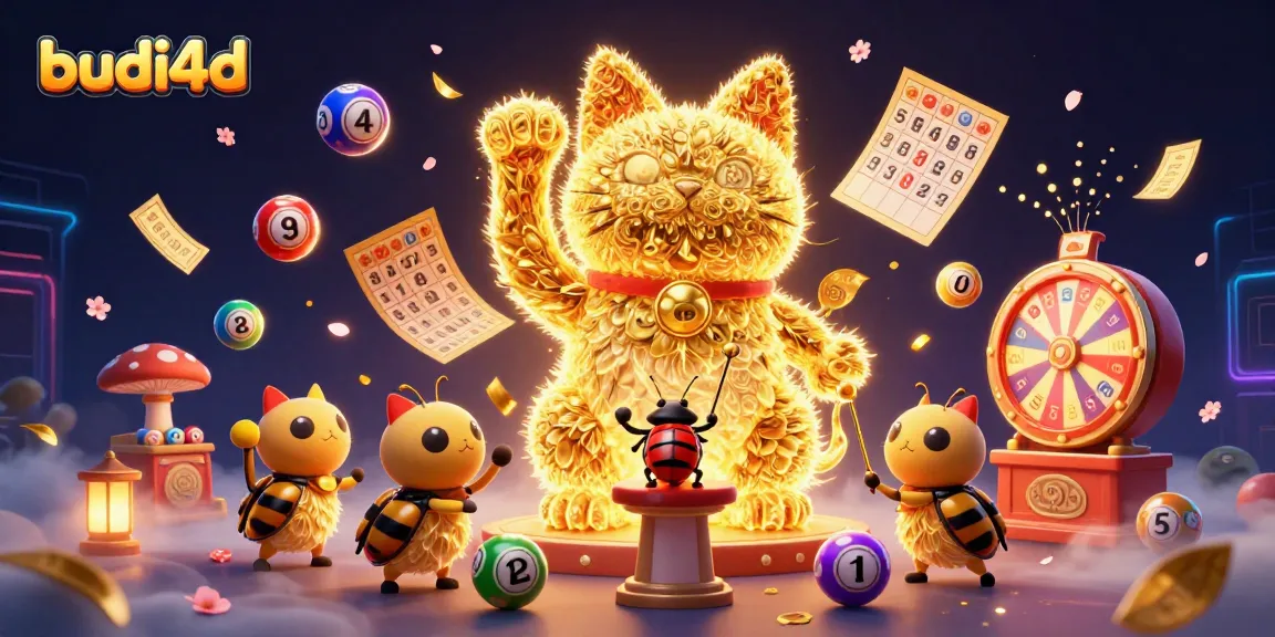 Experience the thrill of budi4d with golden fireflies in a vibrant casino scene.