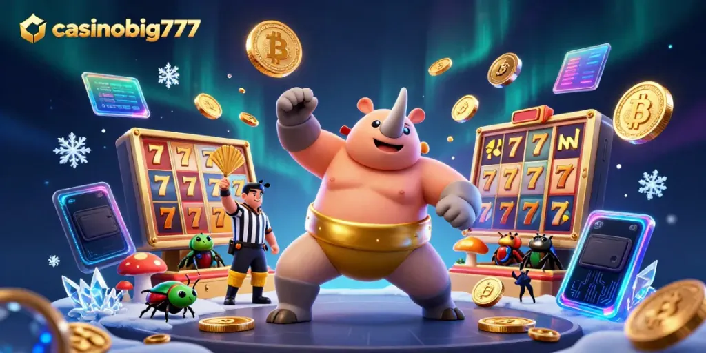 Experience thrilling gameplay at casinobig777 with enchanting characters in a vibrant casino scene.