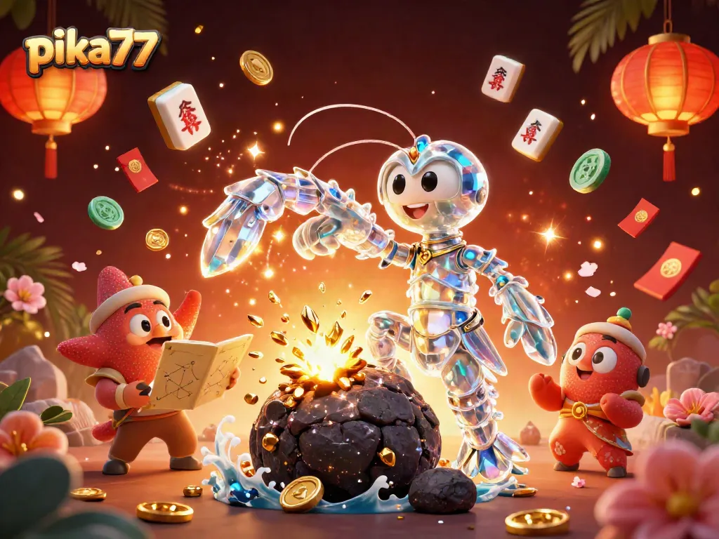 Experience thrilling adventures with pika77, featuring vibrant samurai and treasure elements