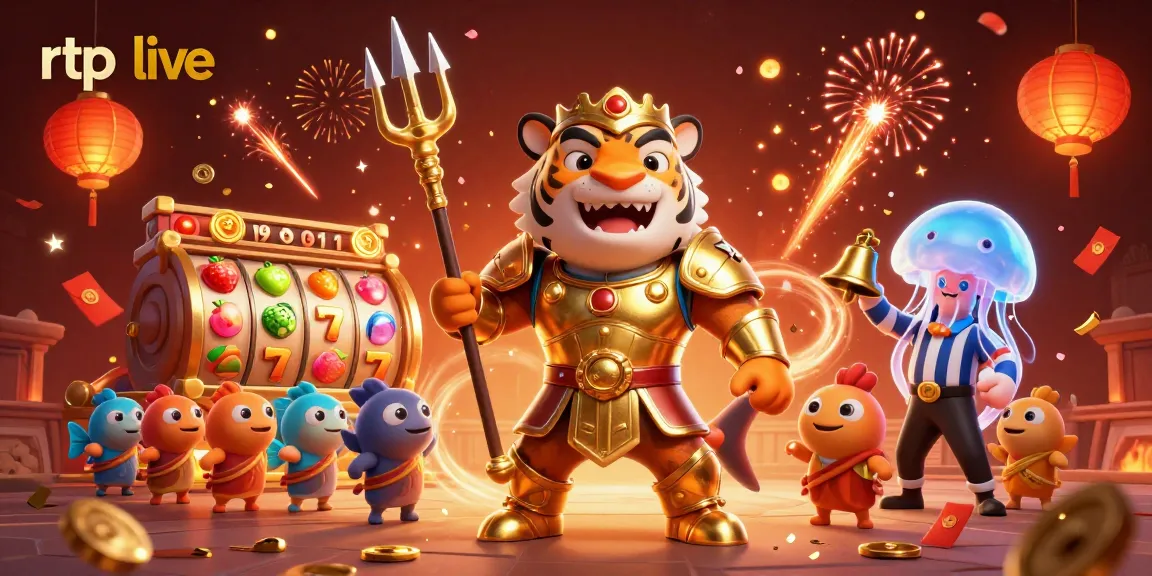 Engage in thrilling gameplay with rtp live in an animated casino scene featuring vibrant slot action.