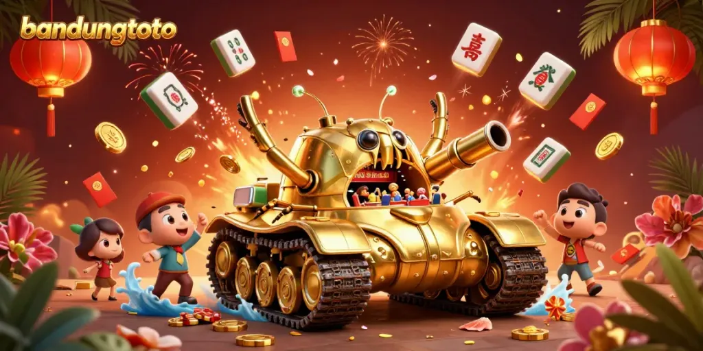 Experience thrilling gameplay with bandungtoto’s vibrant casino scene, featuring a golden beetle tank.
