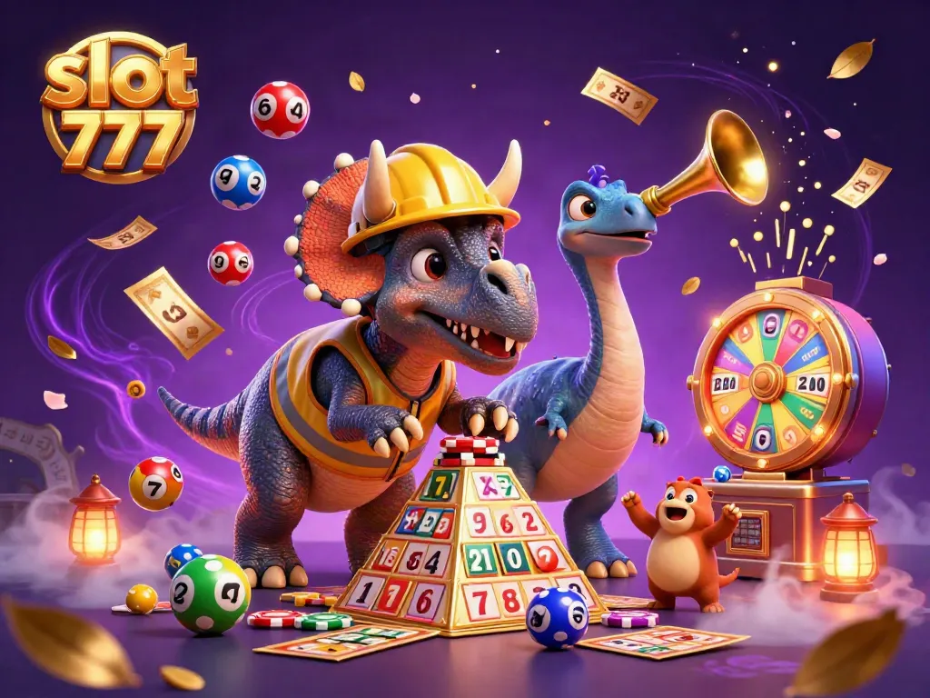 Slot 777 memberi kesan seru dengan karakter 3D dan elemen kasino yang meriah.