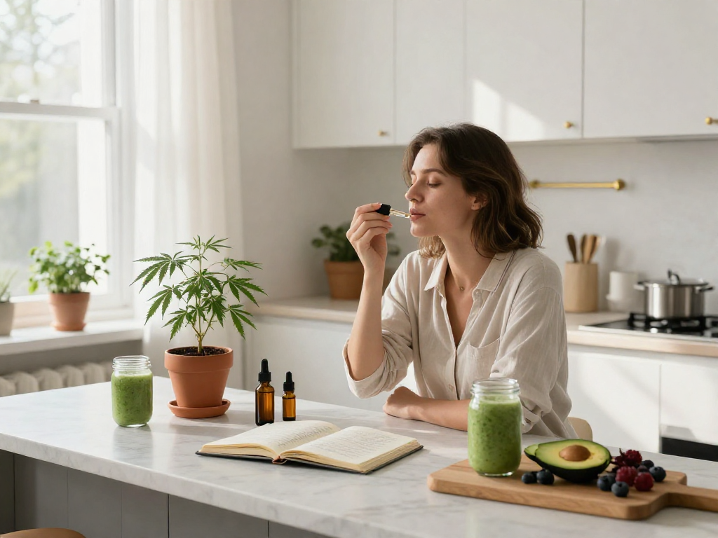 CBD shop France avec des produits naturels, huile de CBD, et plantes pour un bien-être quotidien.