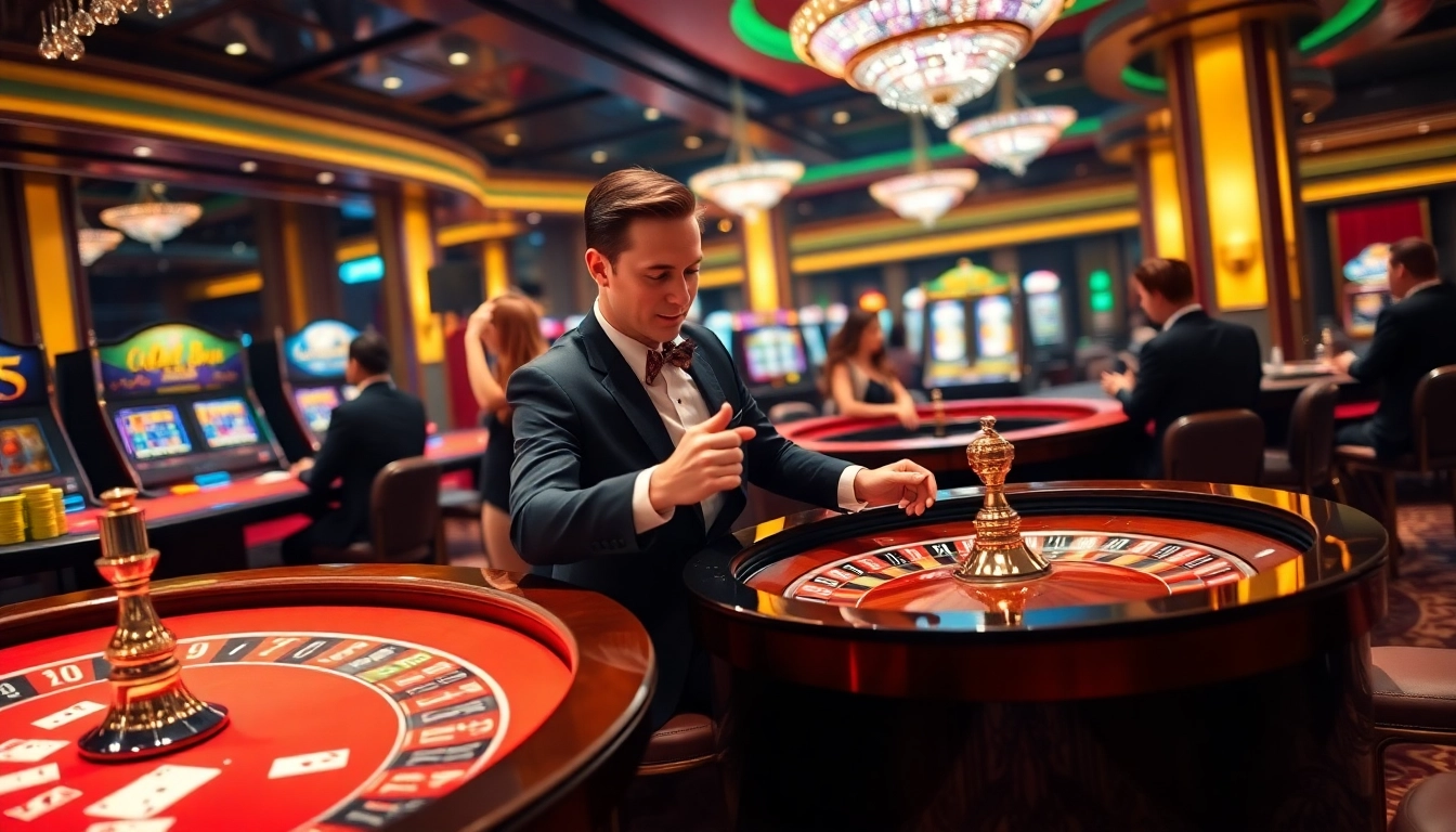 Experience the excitement of jeet buzz at a glamorous casino table with players engaged in thrilling bets.
