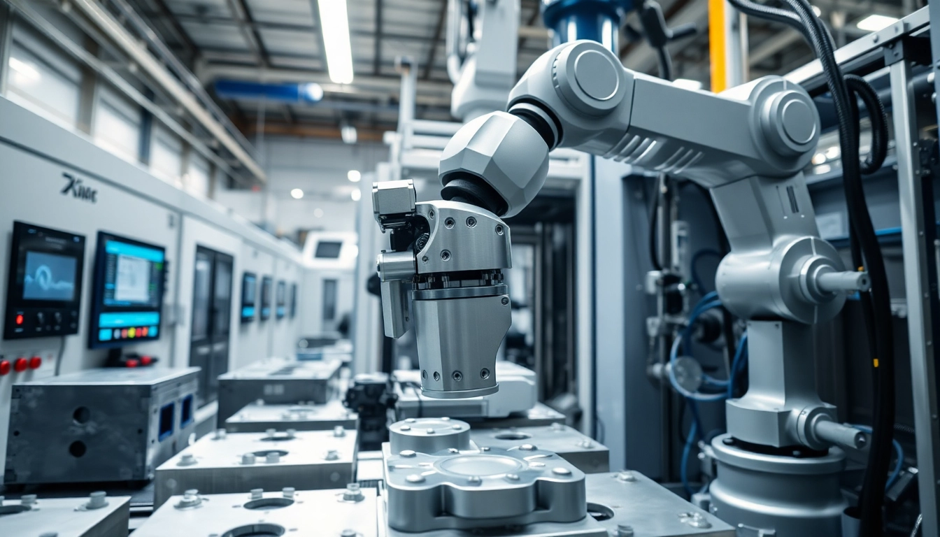 Injection Robot automating a modern manufacturing process with precision and efficiency.