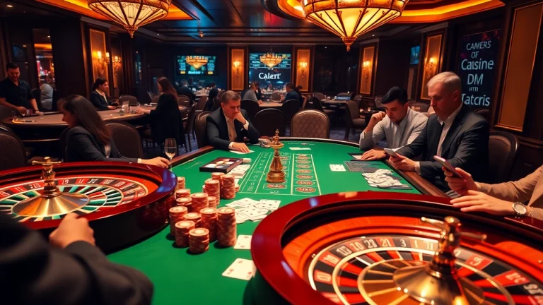 BJ388 players engaging in high-stakes poker with luxury casino elements and vibrant lighting.