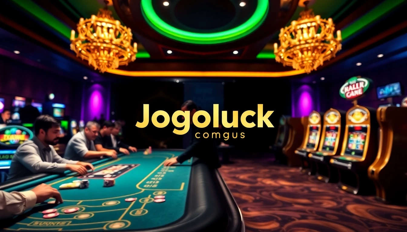 Experience the thrill of betting at Jogoluck Com with vibrant casino visuals and engaging gameplay.