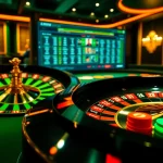 Players at a nohu-themed poker table enjoying a thrilling moment in a luxurious casino setting.