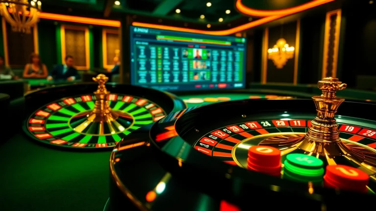 Players at a nohu-themed poker table enjoying a thrilling moment in a luxurious casino setting.