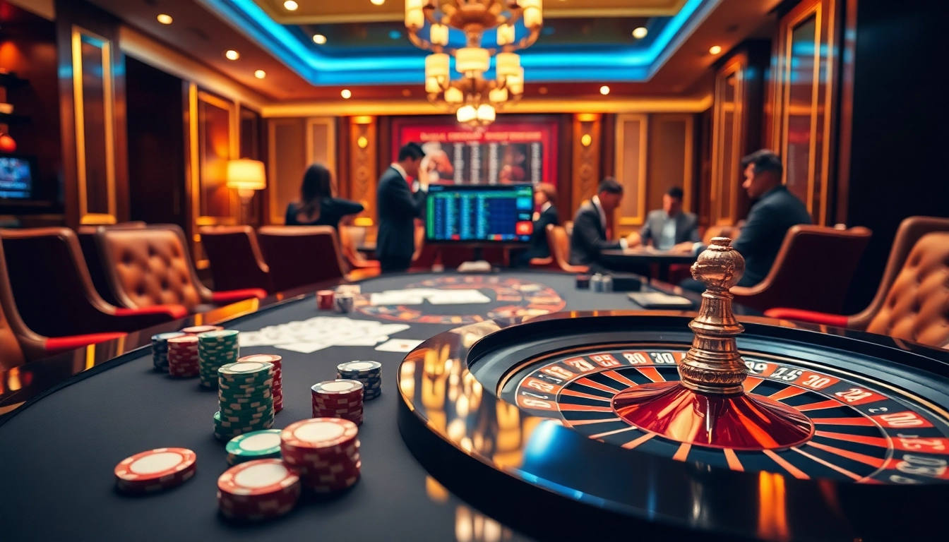 Experience thrilling online betting at llink alternatif sbobet with a lavish casino backdrop.