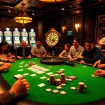 Engaging poker game scene highlighting players focused on pokergacor strategy.