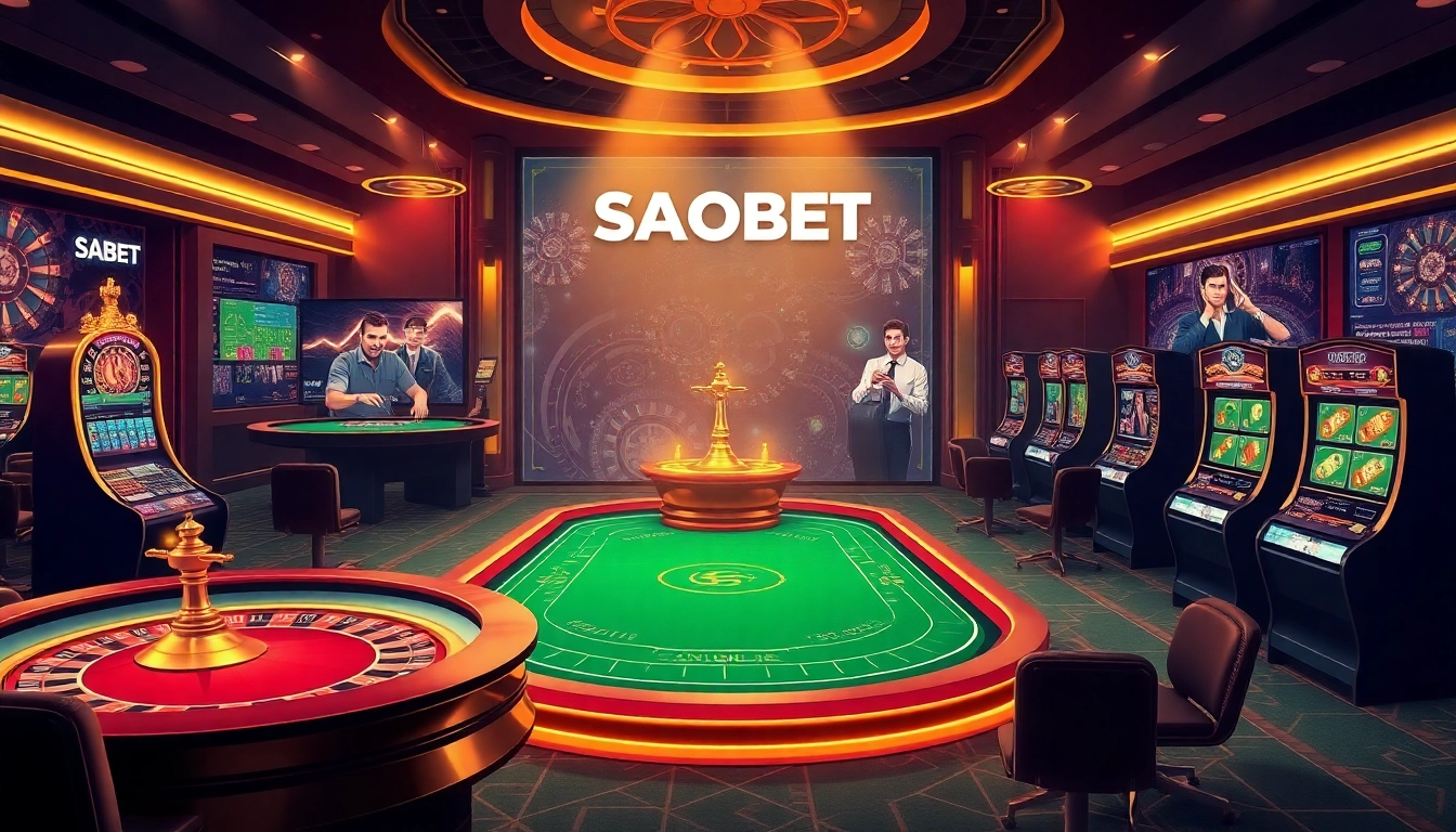 Engage in thrilling online betting at SAOBET with advanced casino gameplay visuals.