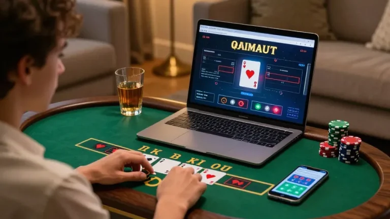 Experience blackjack excitement on https://l567.tech/ with a player engaged in an online game.