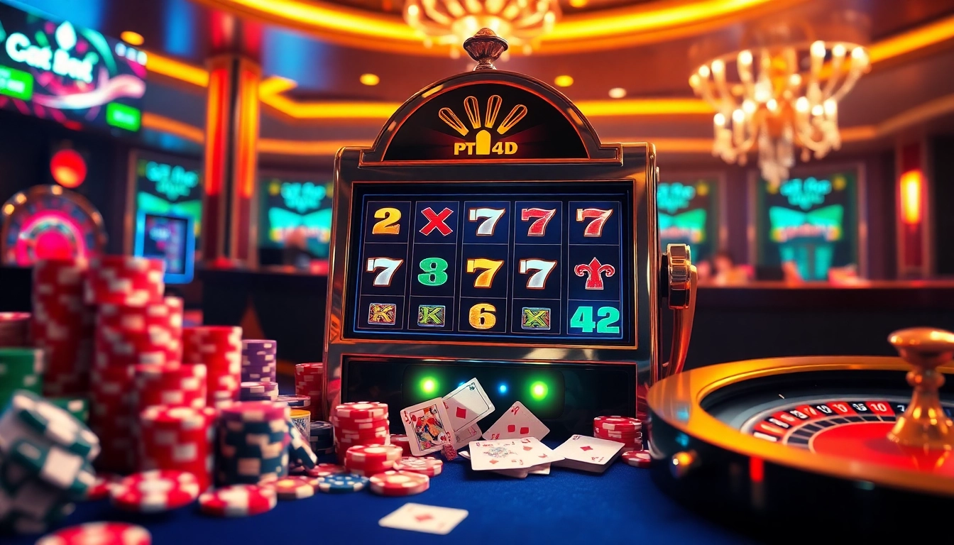 Experience the thrill of winning with pen 4d slot machines in a vibrant casino environment.