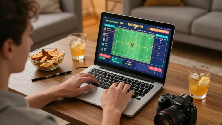 Engaging in sports betting on trang chủ gg88 with vibrant graphics and cozy atmosphere.