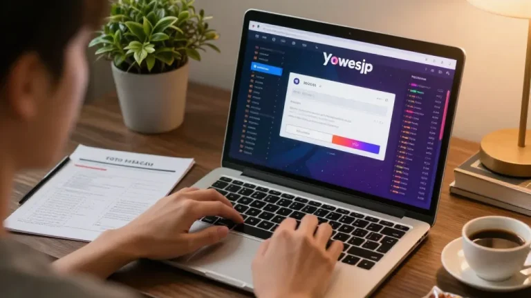 Engaging in Toto Macau gaming on the yowesjp login interface, showcasing a modern home setup.