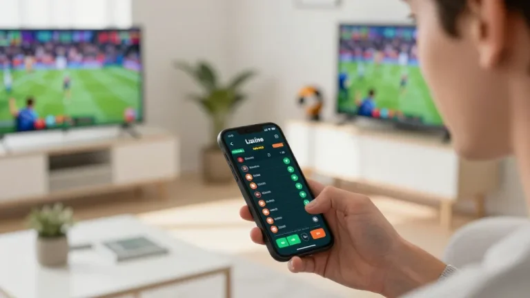 Engaging in thrilling sports betting on o8 app amid a lively home atmosphere