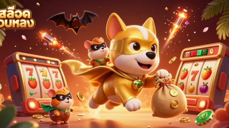 Engage with the exciting world of สล็อตเว็บตรง as a superhero dog and sidekick explore dynamic wins.