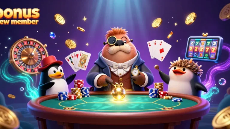 Experience the thrill of winning with bonus new member offers in a vibrant underwater casino scene.