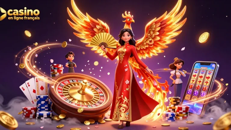 Jouez au casino en ligne français avec des visuels enchanteurs d'une scène de jeu animée.