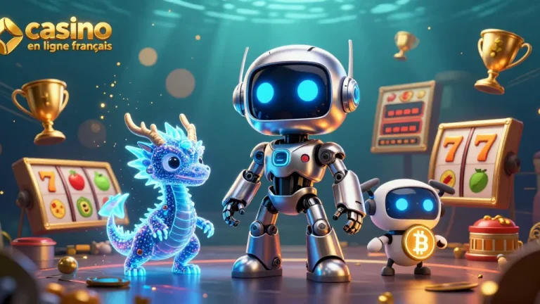 Vivez un gameplay palpitant sur casino en ligne français avec des machines à sous vibrantes et des personnages robots.