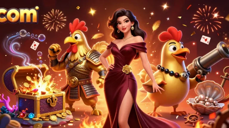 Experience the thrill at UU88.com with vibrant casino elements and dynamic characters in action.
