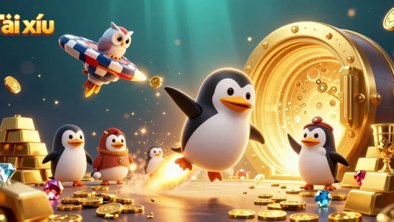 Engage in Tài xỉu with a dazzling 3D illustration of fantastical elements and vibrant casino themes.