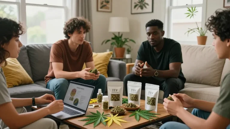 Exploring premium hash Canada products at TLV Finest Budz online dispensary with friends.