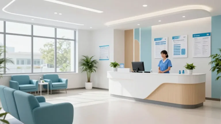 David Hoffmeister reviews at a professional healthcare facility focused on patient care and wellness.